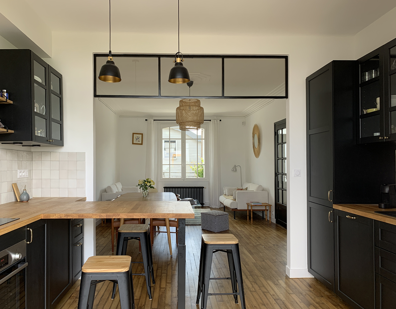 ouverture entre cuisine et sejour