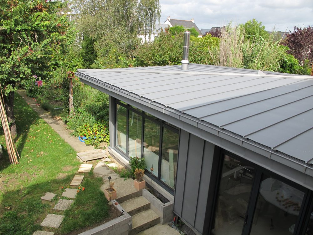 Toiture zinc